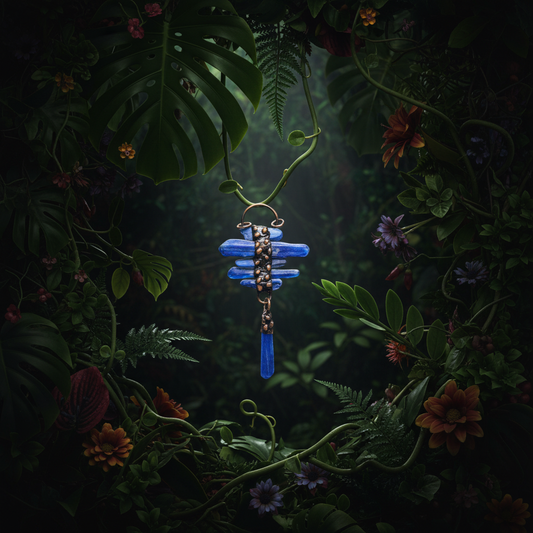 Blue Kyanite Single Pendant - Jungle