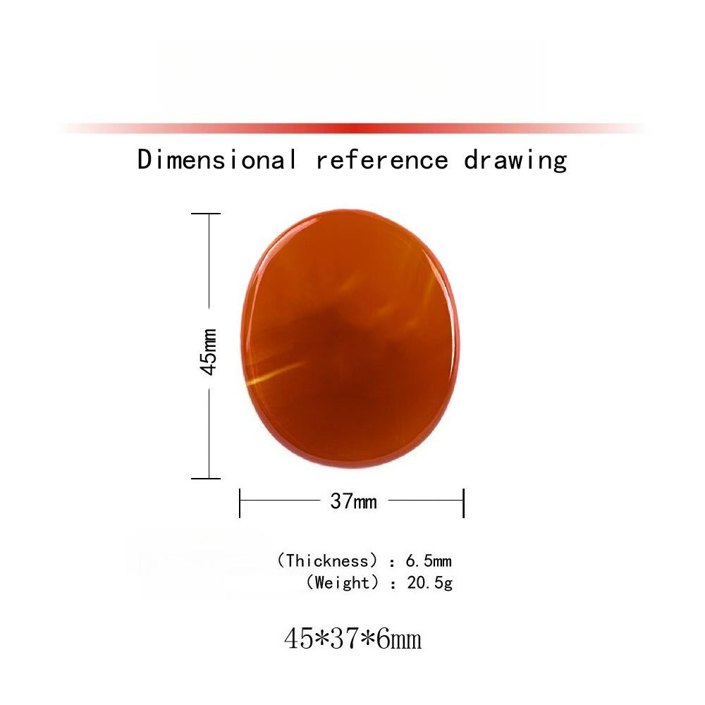 Natural Crystal Worry Stone – Oval Palm Stone for Meditation & Stress Relief