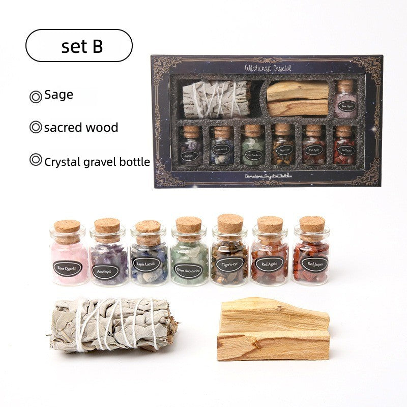 Space Purification Kit | White Sage · Palo Santo · Raw Crystal | Aromatherapy Set