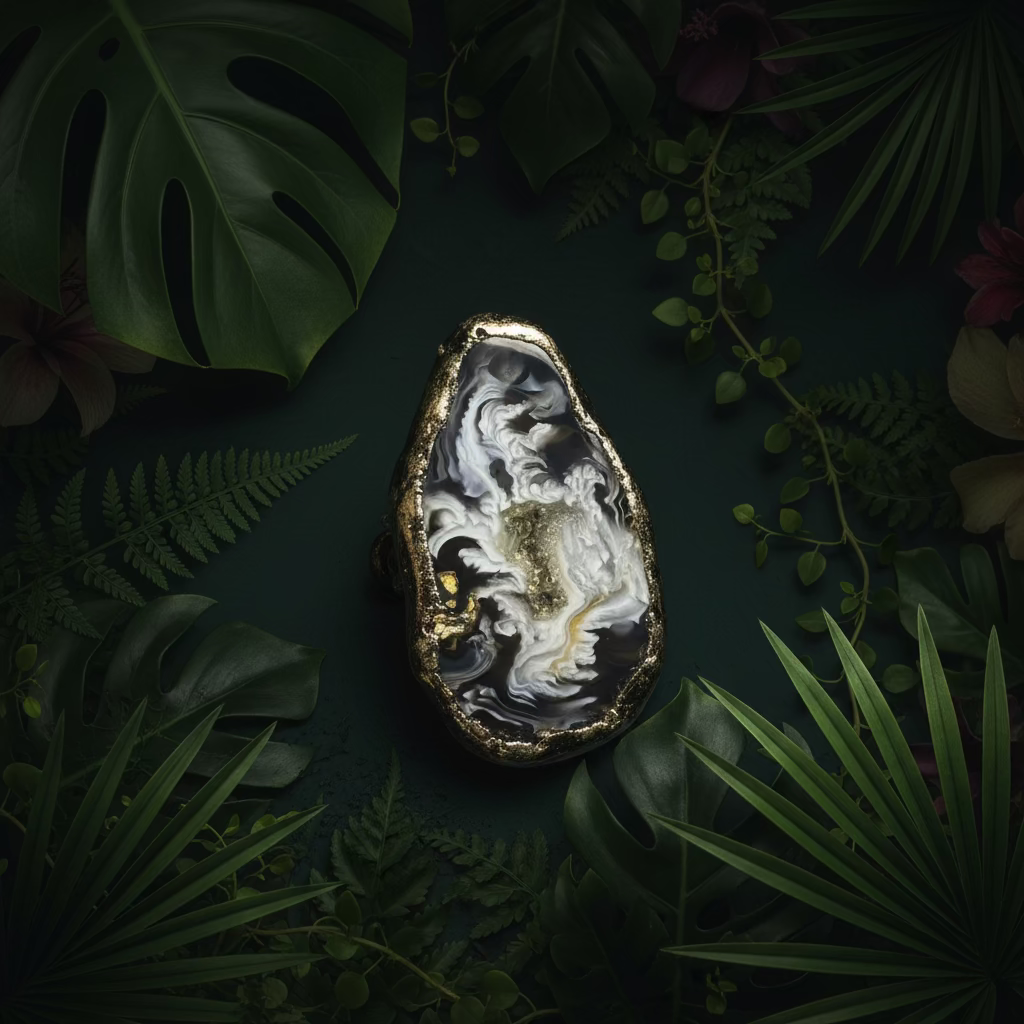 Agate Geode Raw Stone Ring | One-of-a-Kind | Handmade to Order