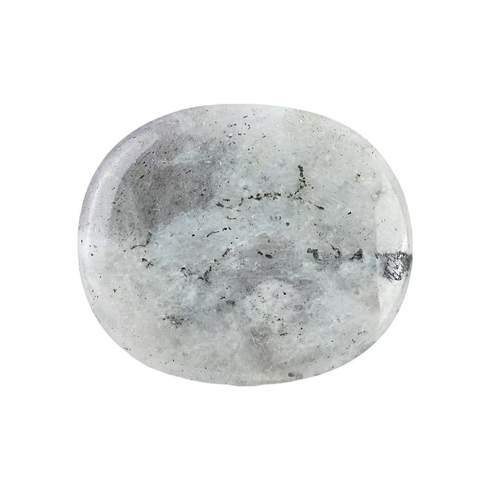 Natural Crystal Worry Stone – Oval Palm Stone for Meditation & Stress Relief