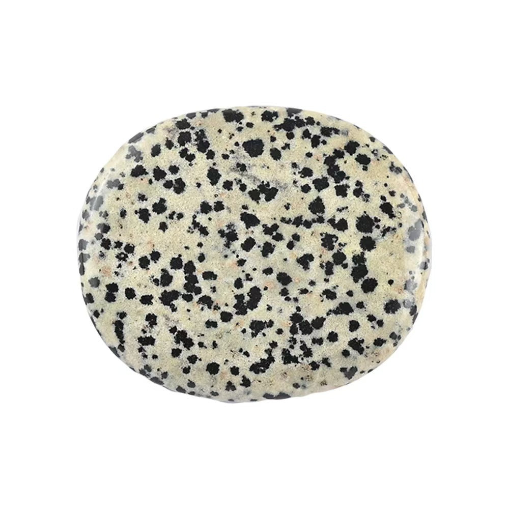 Natural Crystal Worry Stone – Oval Palm Stone for Meditation & Stress Relief