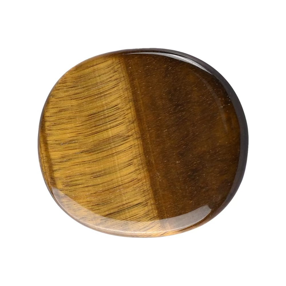 Natural Crystal Worry Stone – Oval Palm Stone for Meditation & Stress Relief