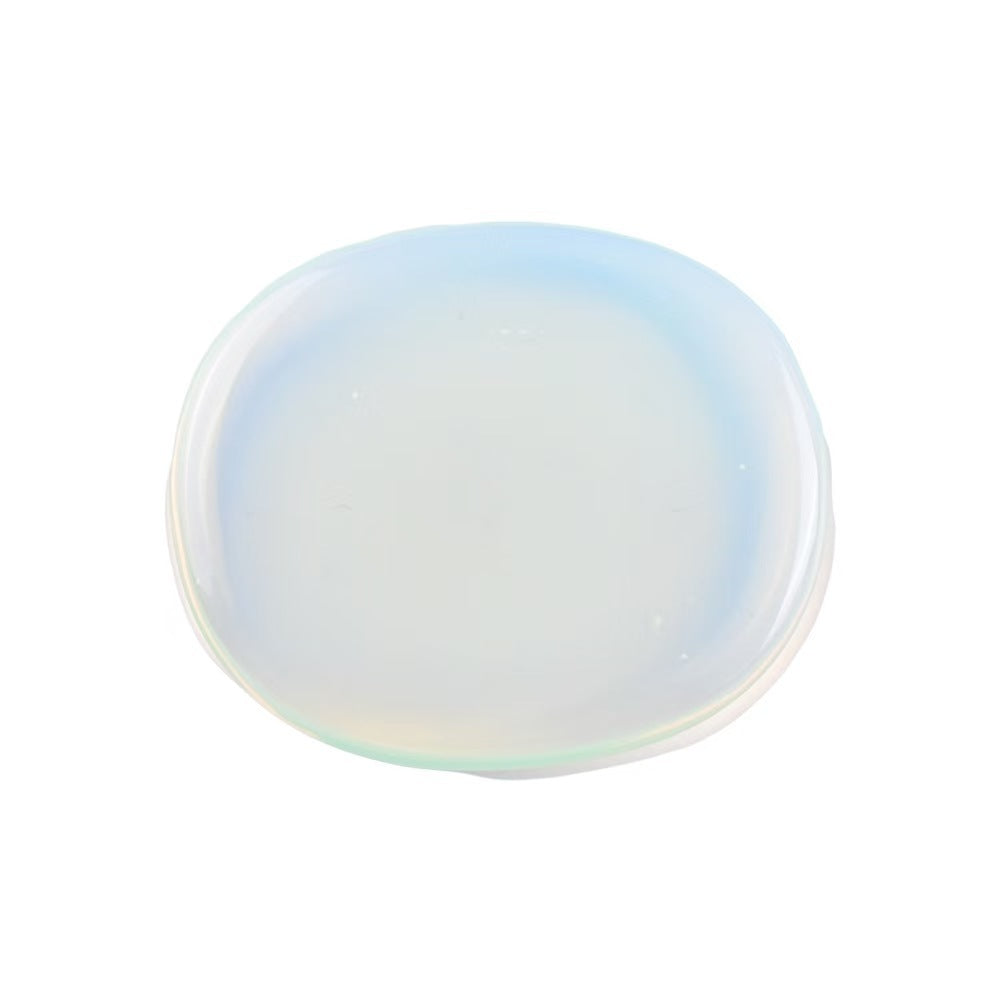 Natural Crystal Worry Stone – Oval Palm Stone for Meditation & Stress Relief