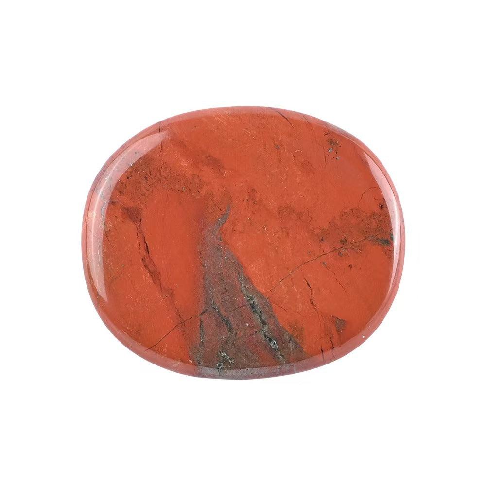 Natural Crystal Worry Stone – Oval Palm Stone for Meditation & Stress Relief