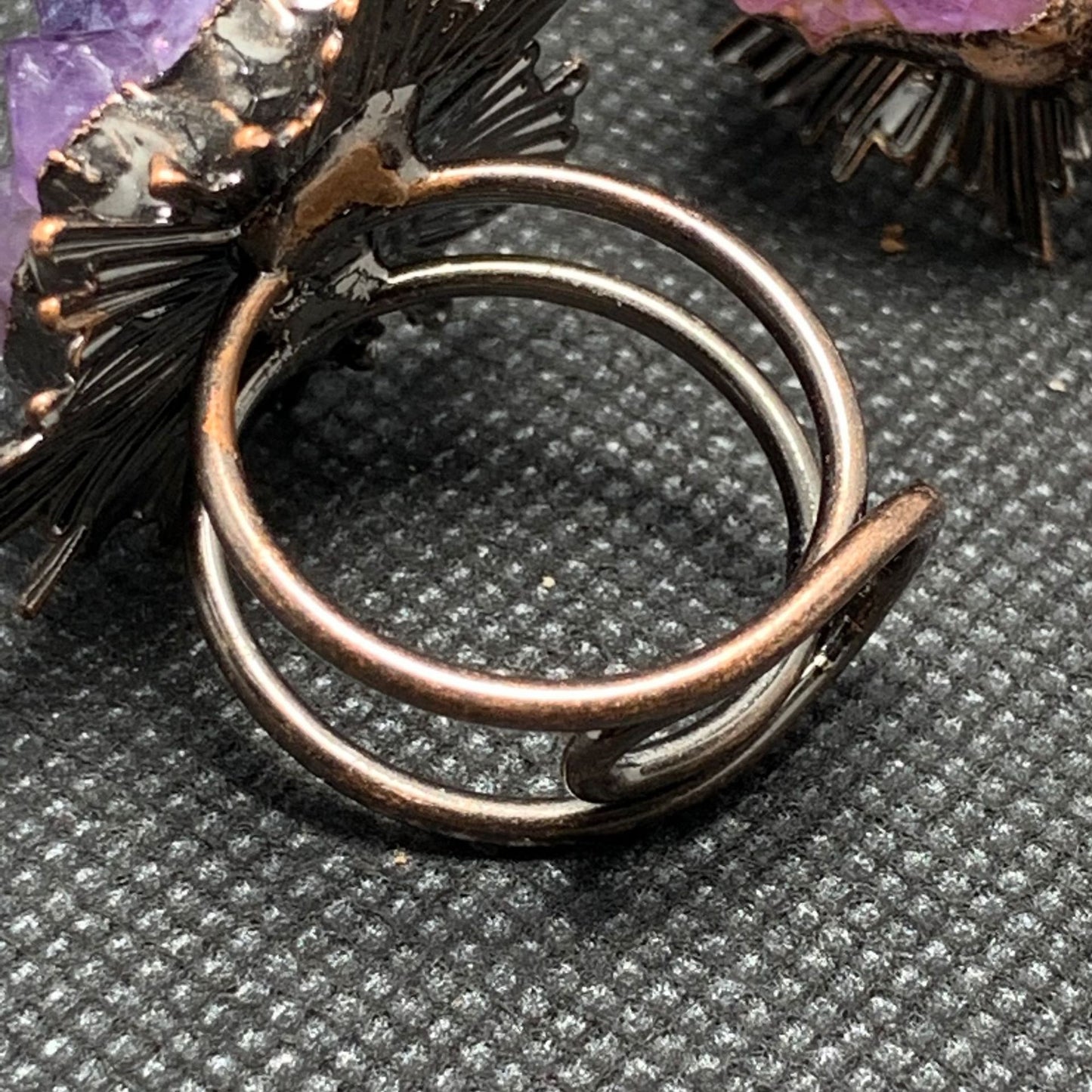 Handmade Natural Raw Amethyst Ring · One of a Kind · Made to Order