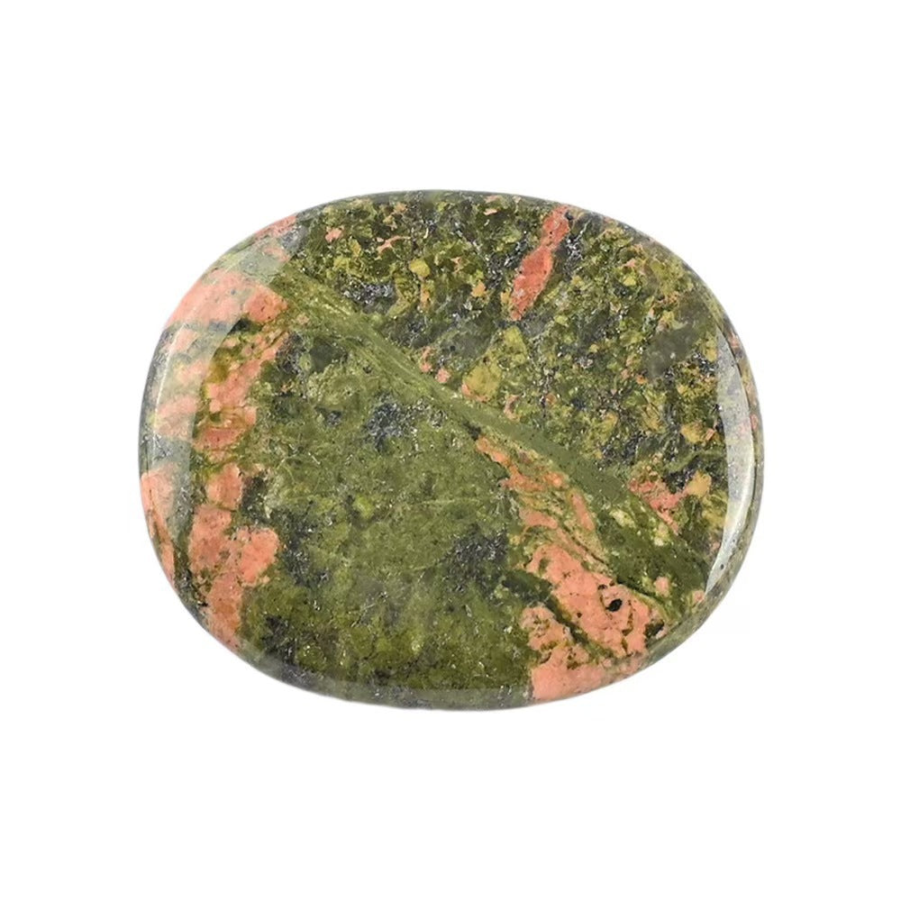 Natural Crystal Worry Stone – Oval Palm Stone for Meditation & Stress Relief