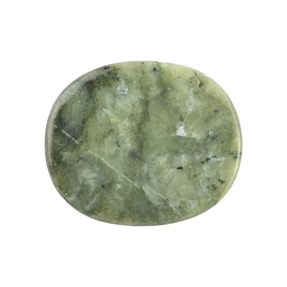 Natural Crystal Worry Stone – Oval Palm Stone for Meditation & Stress Relief