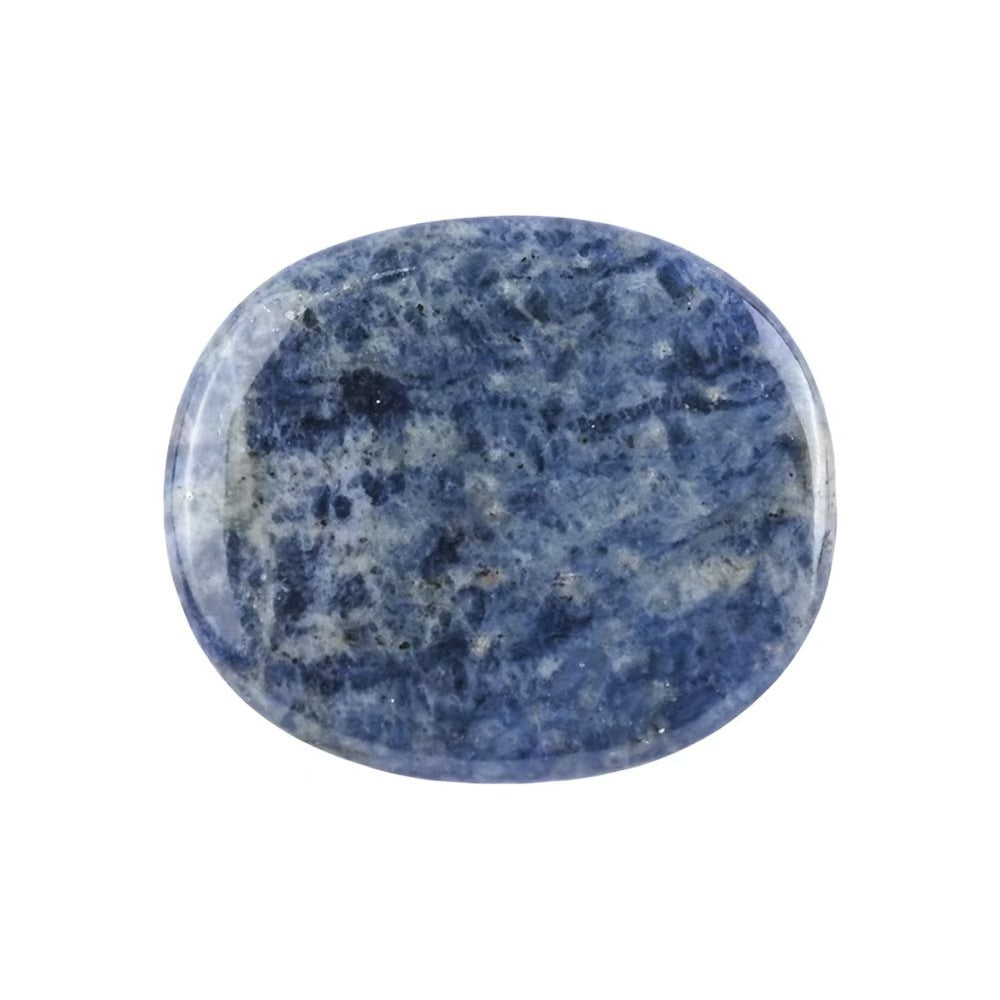 Natural Crystal Worry Stone – Oval Palm Stone for Meditation & Stress Relief