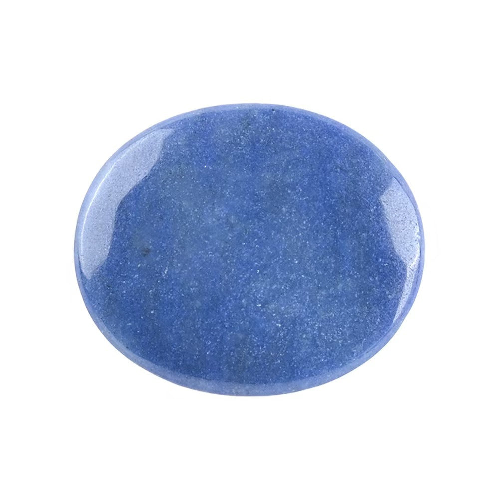 Natural Crystal Worry Stone – Oval Palm Stone for Meditation & Stress Relief