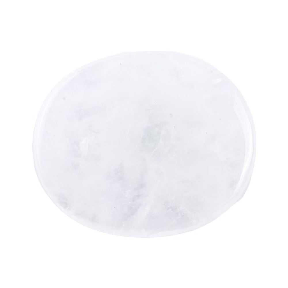 Natural Crystal Worry Stone – Oval Palm Stone for Meditation & Stress Relief