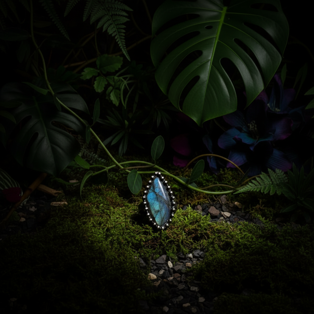 Labradorite Ring Jungle 1