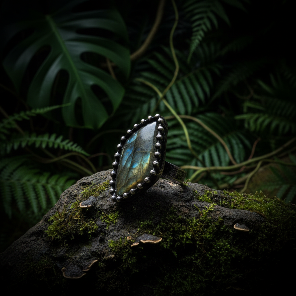 Labradorite Ring Jungle 8